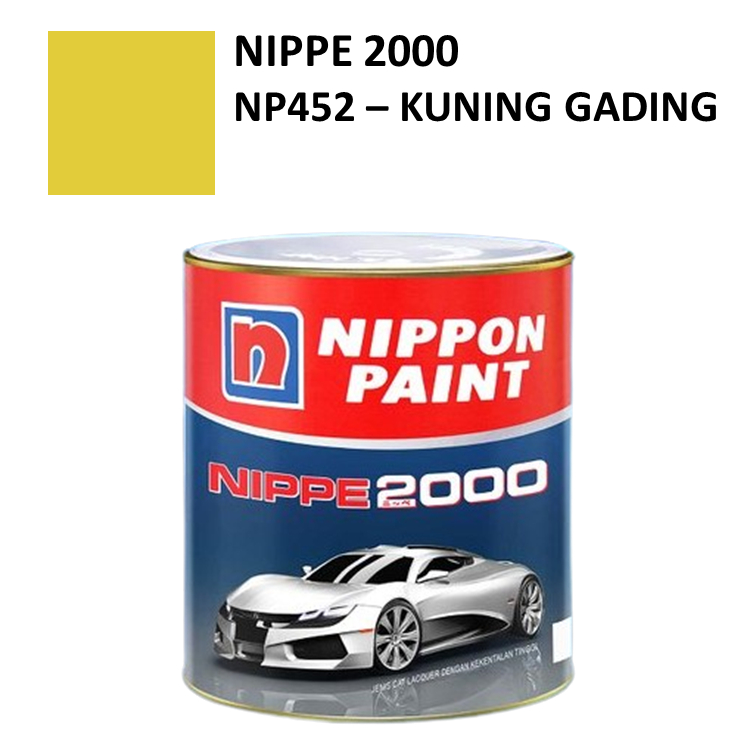Nippon Paint - Cat Duco NC Nippe 2000 - Kode NP452 (Kuning Gading) 1 Liter