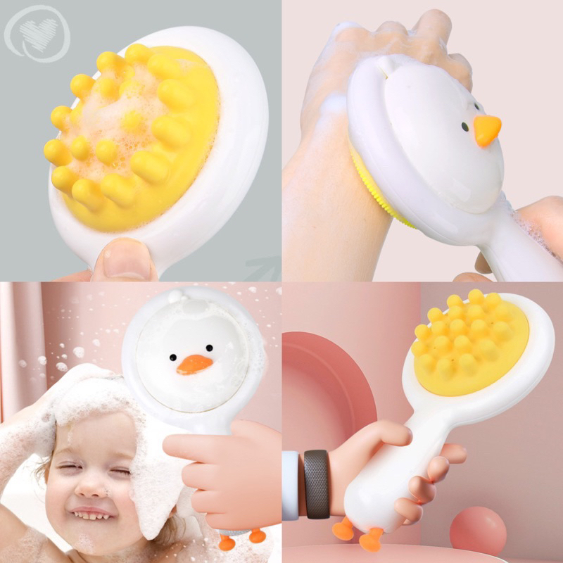 children shower toys silicone brush sikat badan mainan waktu mandi anak