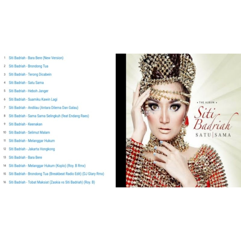 siti badriah cd album satu sama album 2014