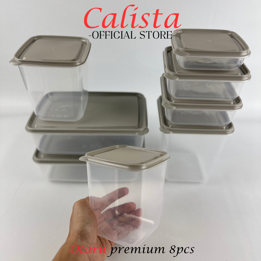 TOPLES PLASTIK SET TEMPAT KOTAK PENYIMPAN MAKANAN BUMBU DAPUR FOOD CONTAINER CALISTA OTARU SOFT 14 PCS KOTAK MAKANAN TEMPAT WADAH SAYUR FOOD PREPARATION SET FOOD STORAGE SET FOOD BOX CONTAINER KULKAS SET