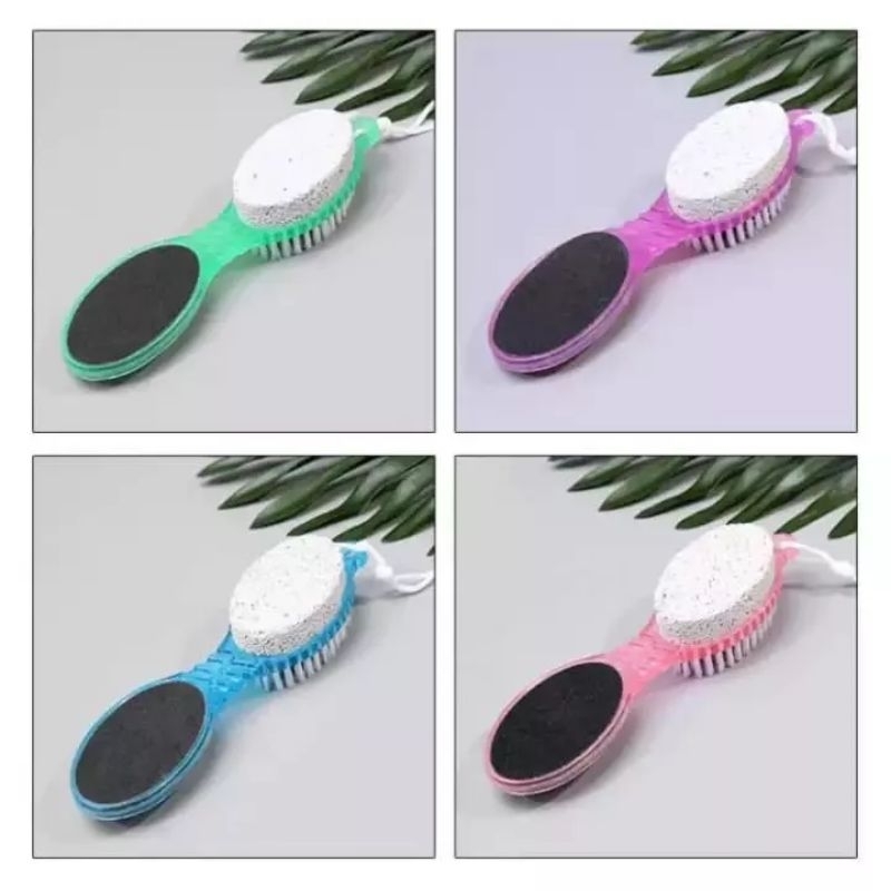 Sikat Penghalus Telapak Kaki 4In1 / Alat Komplit Perawat Tumit Pedicure Paddle Brush