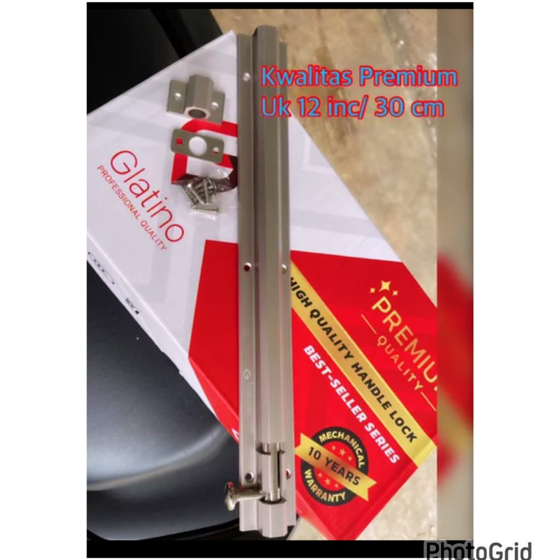 Promo Grendel stanlis steel tebal uk 12 inc/30 cm, Selot Pintu 12 Inc Super Tebal Jumbo Door Bolt Pintu Ukuran 12 Inch/ 30 Cm Jumbo selot pintu,kunci pintu