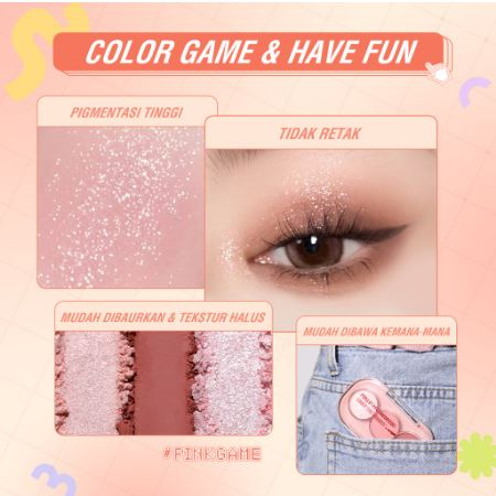 PINKFLASH 3 Shades Eyeshadow Palette Giltter High Pigment Easy To Blend Lasting 11 Colors PF-E23