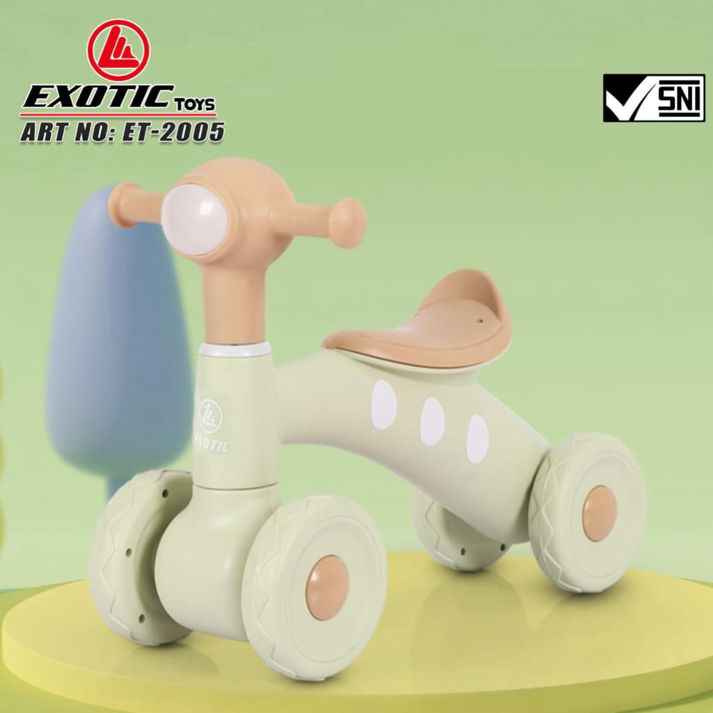 Exotic ET2005 Balance Bike Music - Ride on / Mainan anak