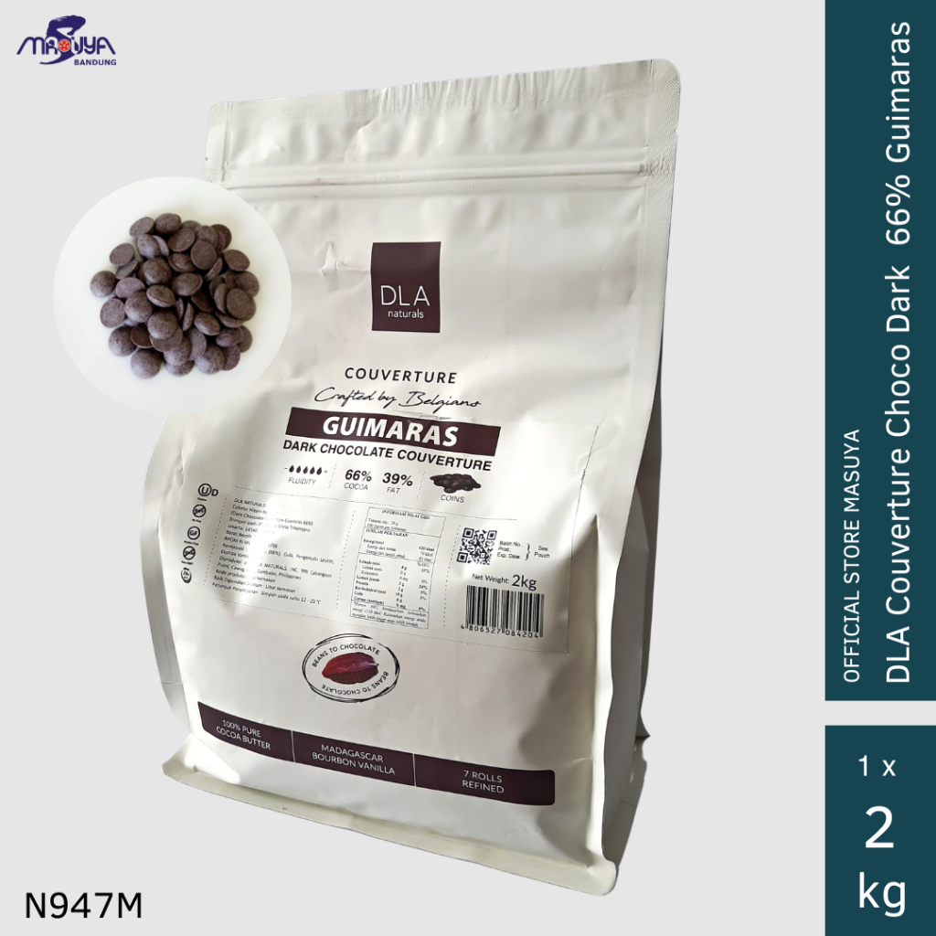 

DLA Couverture Dark Chocho 66% Guimaras / Coklat Koin / Coklat Baking 2kg