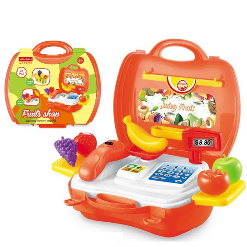 Kit Koper Profession Set Fruits Shop Set Vegetable Shop Mainan Peran Anak Mainan Profesi Anak Mainan Anak Jual dan Beli Anak