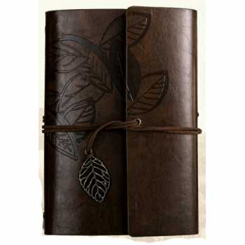 

Buku Catatan Binder Kulit Retro Leaf Kertas B7 - BSD666