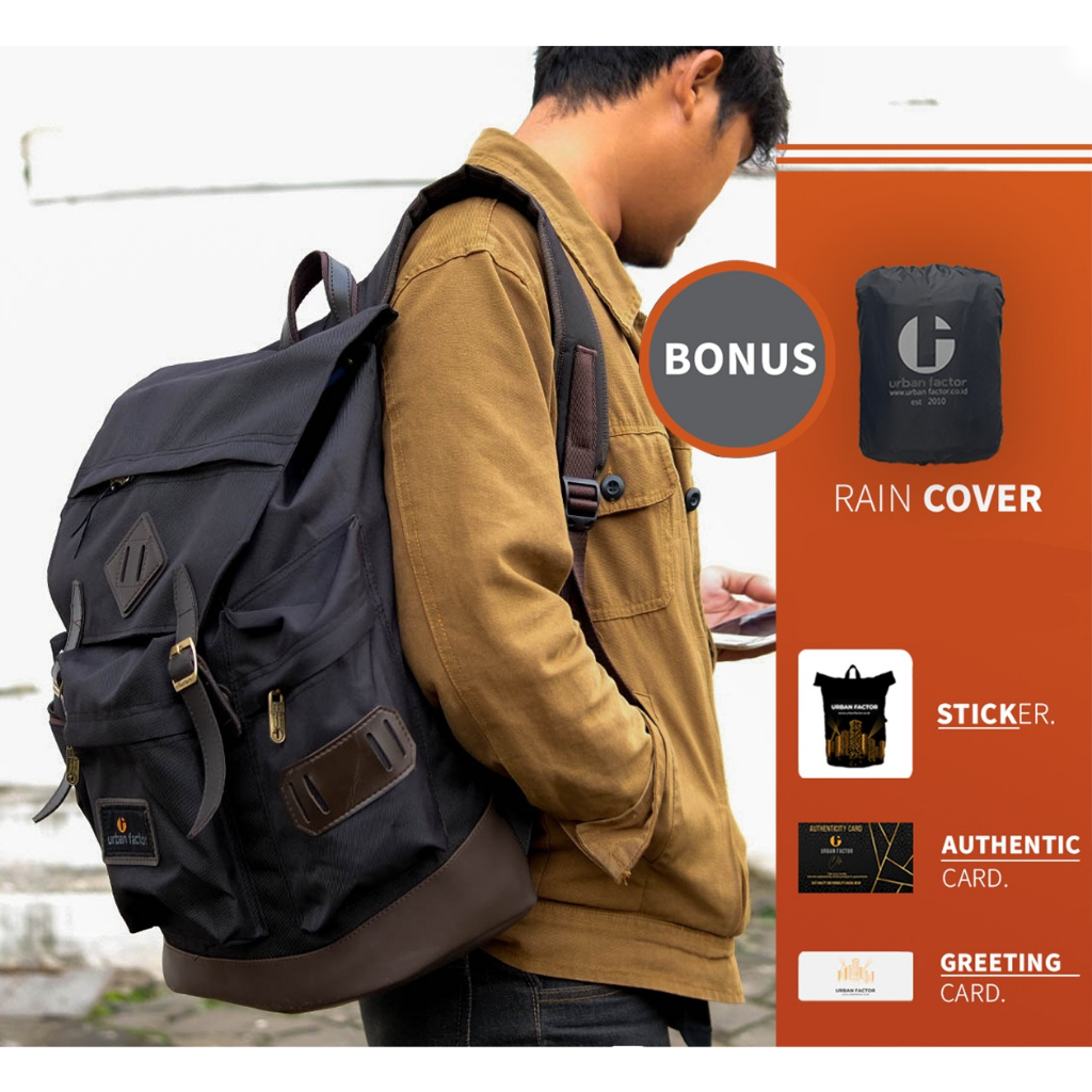 Tas ransel Backpack urban factor - Brain Storm | Tas laptop Pria