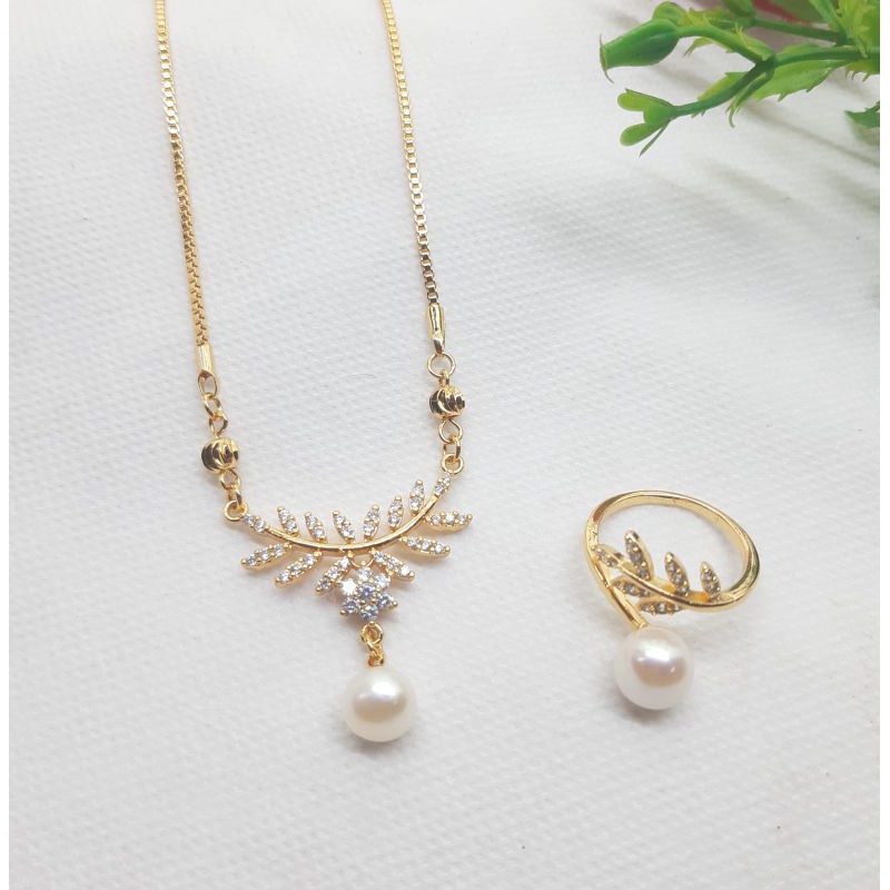 KC1 BERSERTIFIKAT SET PERHIASAN KALUNG CINCIN MUTIARA AIR TAWAR LOMBOK KALUNG MUTIARA VIRAL