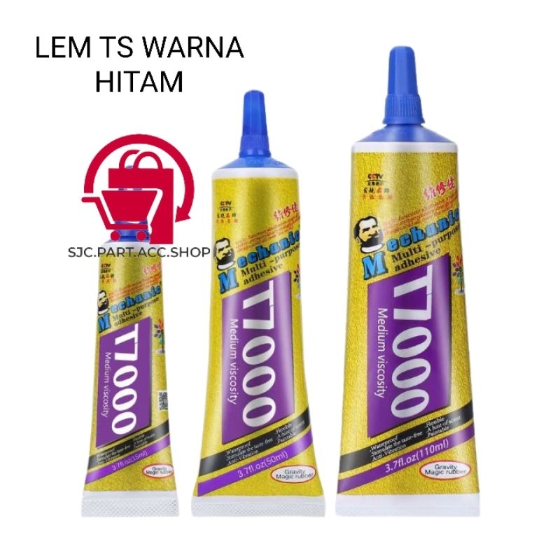 LEM TOUCHSREEN MECHANIC T7000 WARNA HITAM 50ML 110MLLEM TOUCHSREEN MECHANIC T7000 WARNA HITAM 50ML 110ML