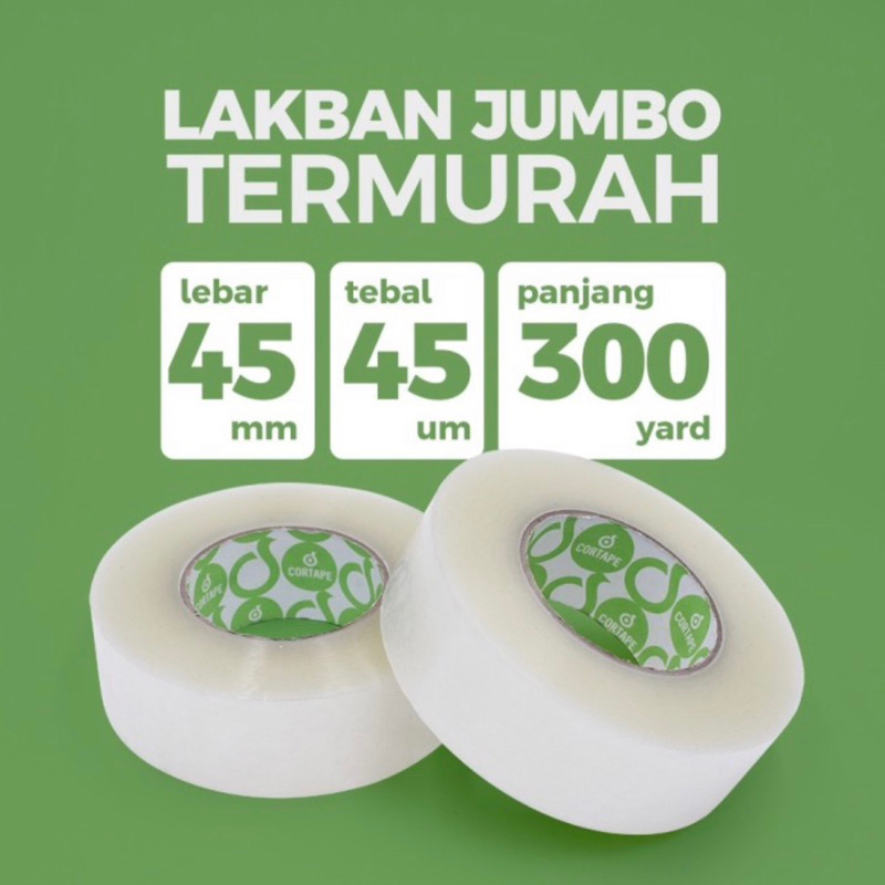 Lakban Jumbo CORTAPE 45mm x 300meter