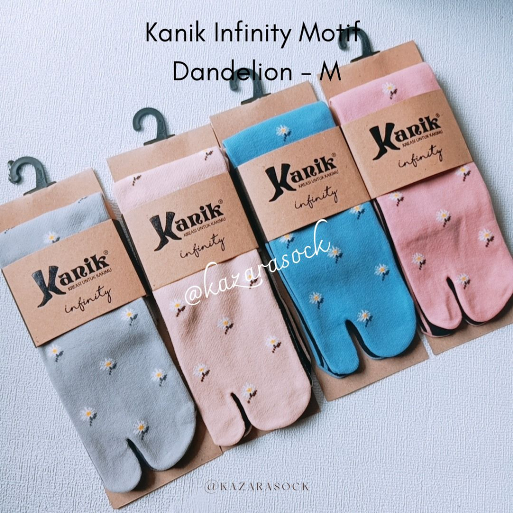 Kazarasock - Kaos Kaki Jempol Motif Baru - Kanik Infinity Motif Dandelion