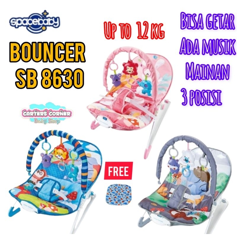 Sugarbaby 10in1 Premium Rocker/Ayunan Bayi/Bouncer Bayi/Kursi Goyang Manual Bayi /SB 1803/PC 1950