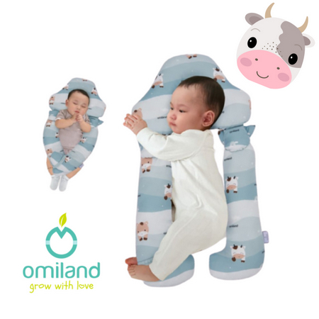 OMILAND BABY HUG PILLOW SET COW &amp; FRIENDS OB100412