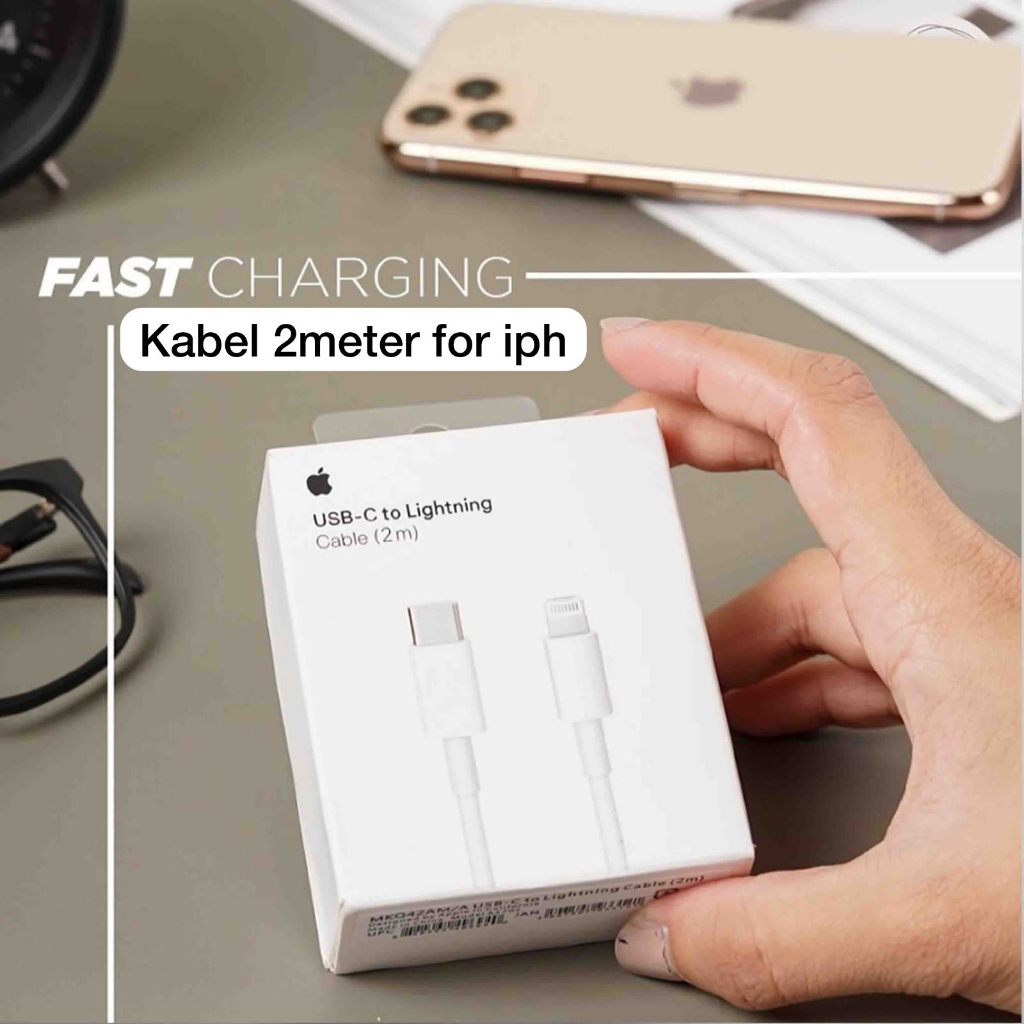 PD Kabel data 2meter for iph Lightning type-c data Fast charging usb charger PD 20W 25W Quick 200cm BY SMOLL