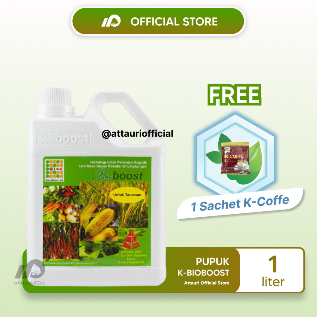 K-Link K-BioBoost Original (1 Liter) Pupuk Cair Organik Hayati BioBoost Pupuk Pertanian, Tumbuhan da