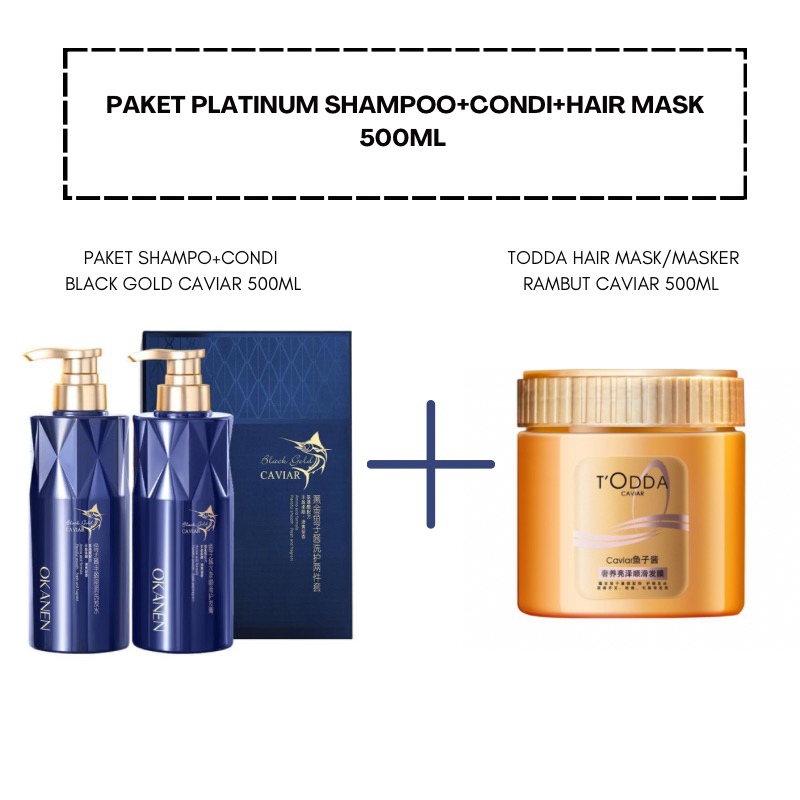 PAKET PLATINUM SHAMPO+CONDI+HAIRMASK