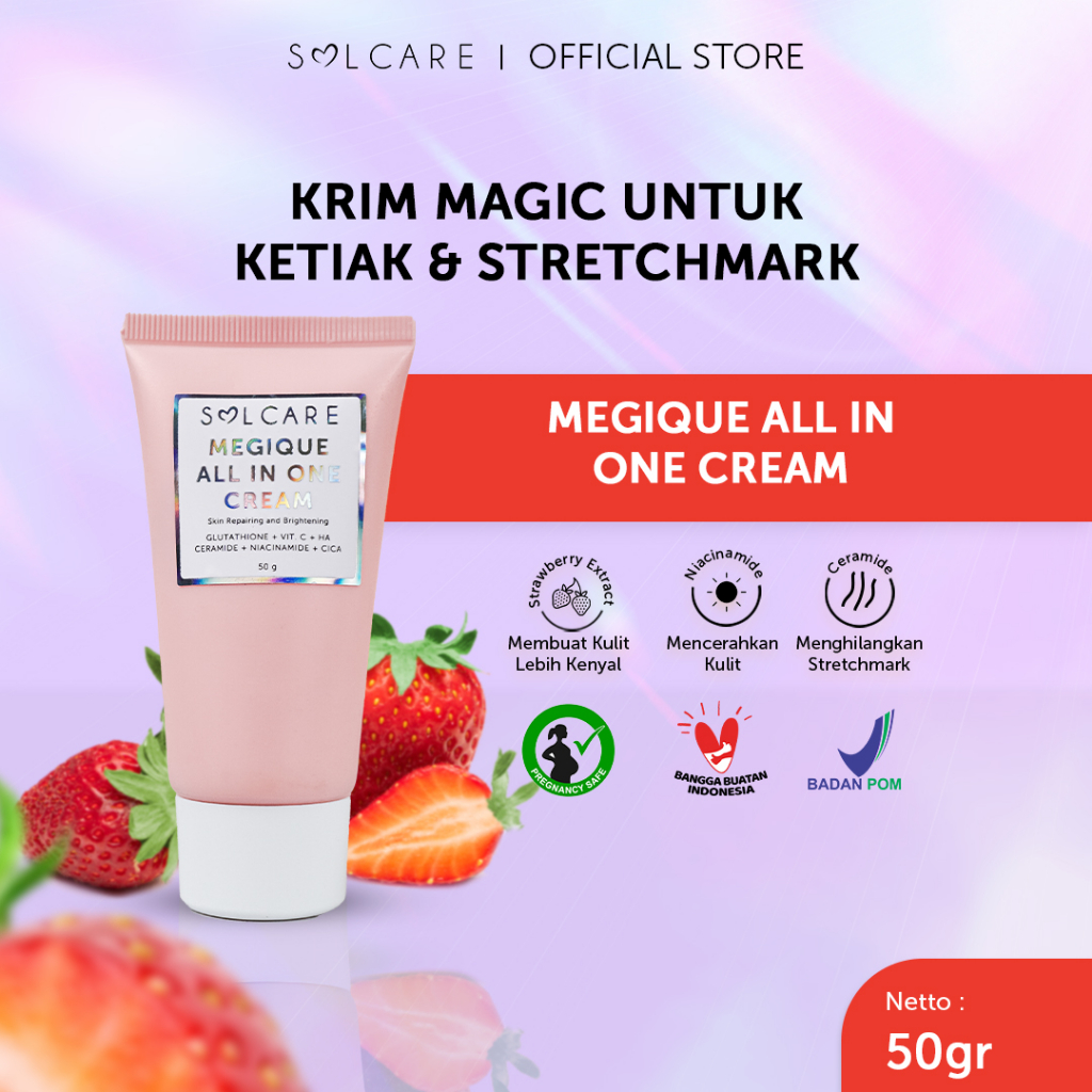 [COD] Solcare Megique Cream - Penghilang Stretchmark &amp; Pencerah Ketiak