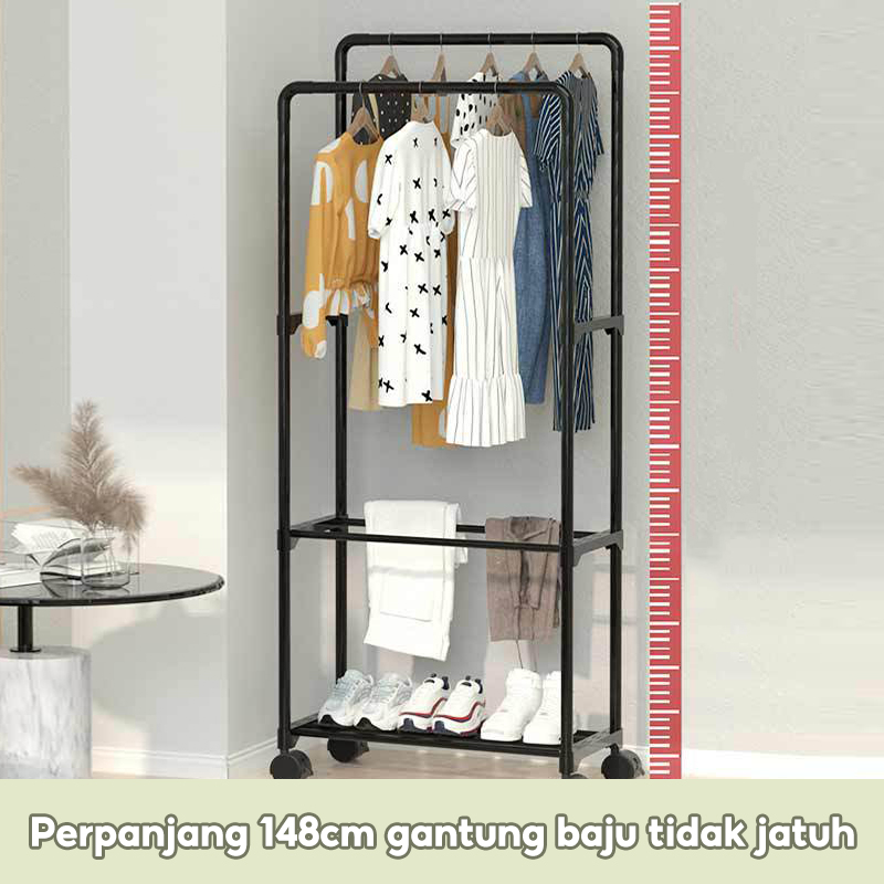 Stand hanger / gantungan baju / gawangan baju / gantungan pakaian / rak baju