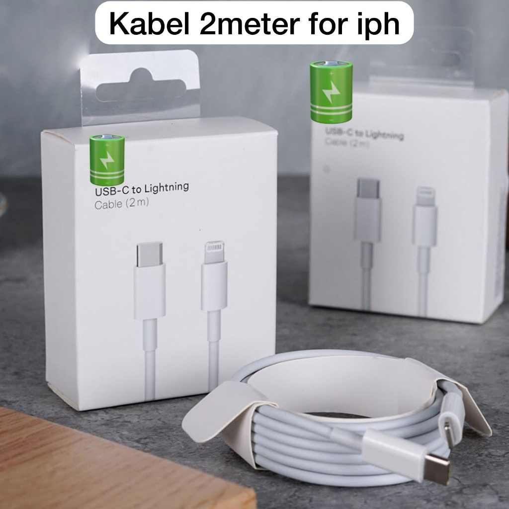 PD Kabel data 2meter for iph Lightning type-c data Fast charging usb charger PD 20W 25W Quick 200cm PROMO SEN
