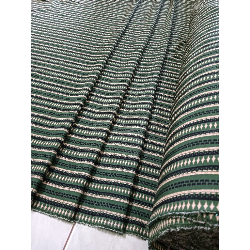 kain wolfeach - besway motif etnik  /kain bahan baju gamis  dress / celana kulot seragaman keluarga