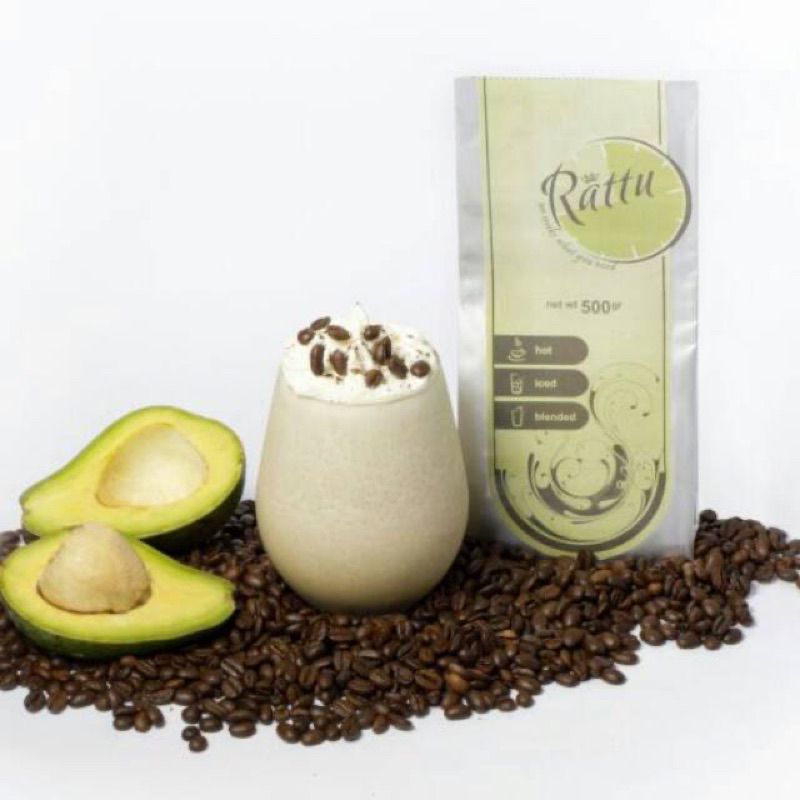 RATTU BEVERAGE AVOCADO COFFEE 500 GR POWDER PREMIUM