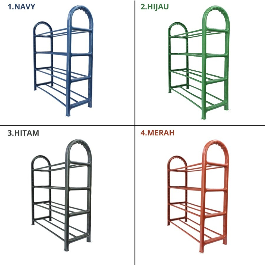 Rak Sepatu  4 Susun  Tempat Sepatu 4 Susun Rak Sandal Serbaguna