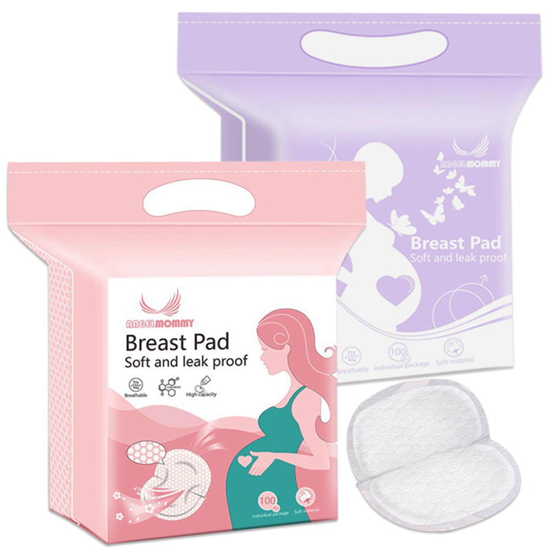 Breast pad 30pcs Disposable ringan dan bernapas Menyusui Anti Bocor Nursing Penyerap Breastpads ANGEL MOMMY