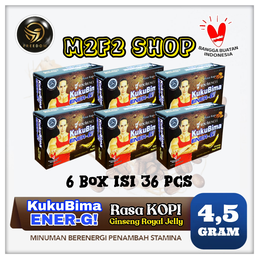 

Sido Muncul Kuku Bima Ener-G Energi Rasa Kopi Sachet - 4,5 gr (Kemasan 6 Box)