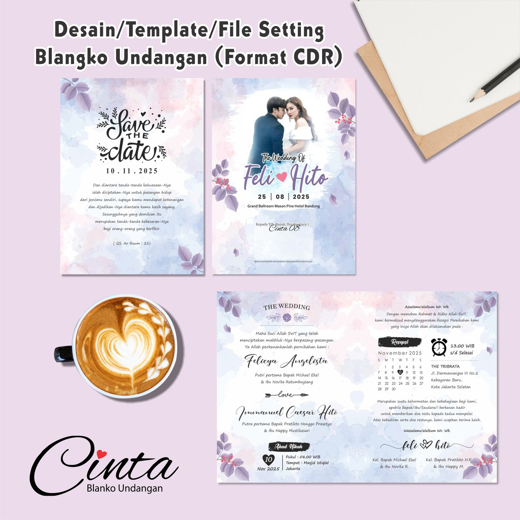 FILE SETTING BLANGKO UNDANGAN  CINTA 08