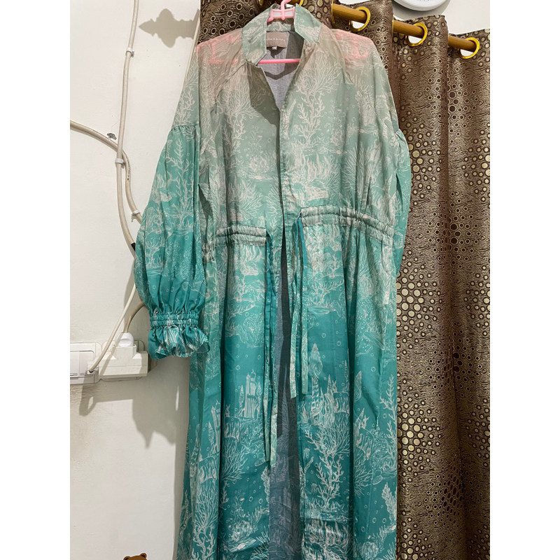 Preloved El Mar Minorca Drawstring Long Outer Benangjarum x Mmehuillet