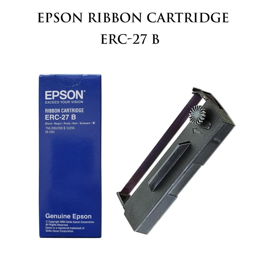 Ribbon Cartridge Pita Printer Epson ERC-27 ERC27 B TM-290 U295 M-290