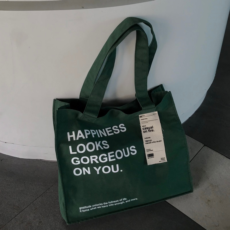 HAPPINESS TOTEBAG