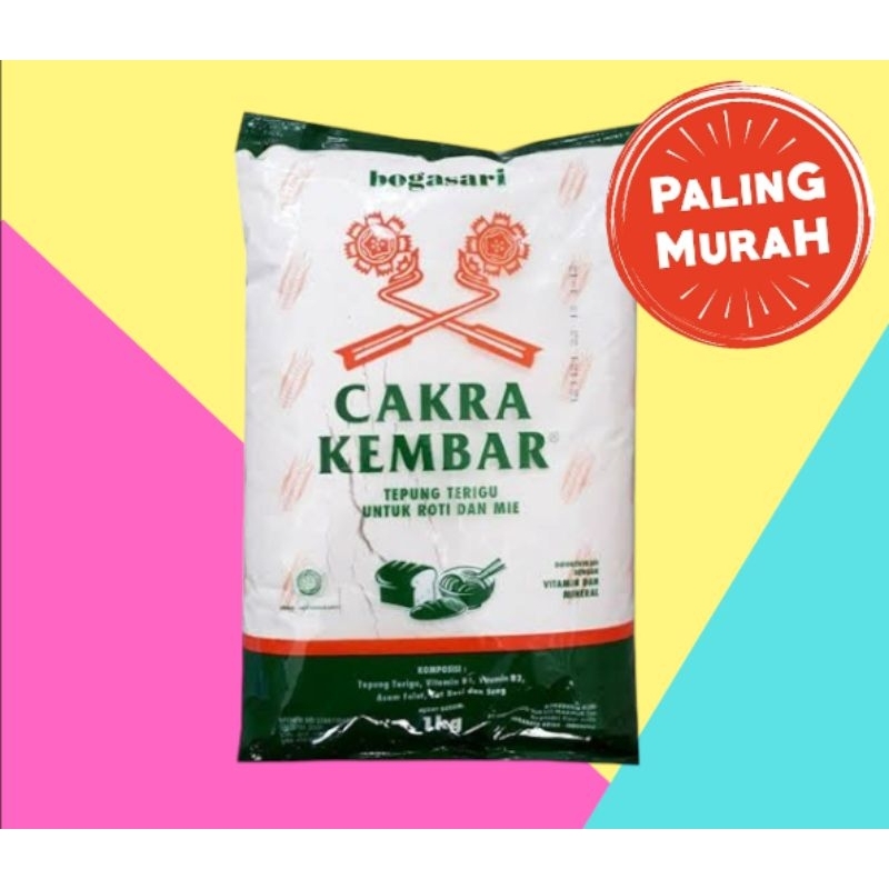 Tepung Terigu Cakra Kembar Eco Pack Kemasan 1kg