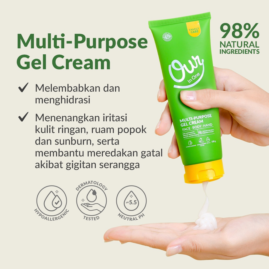 OUR IN ONE MULTIPURPOSE GEL CREAM 100GR