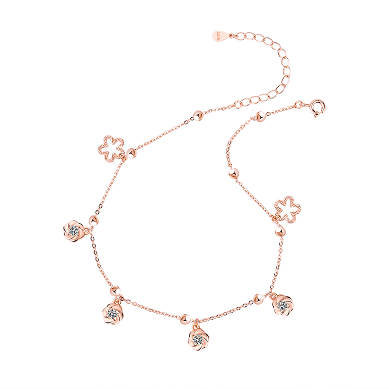 Lore Jewellery - Snowflakes, Flower, Rabbit Anklet [After Sales Warranty]