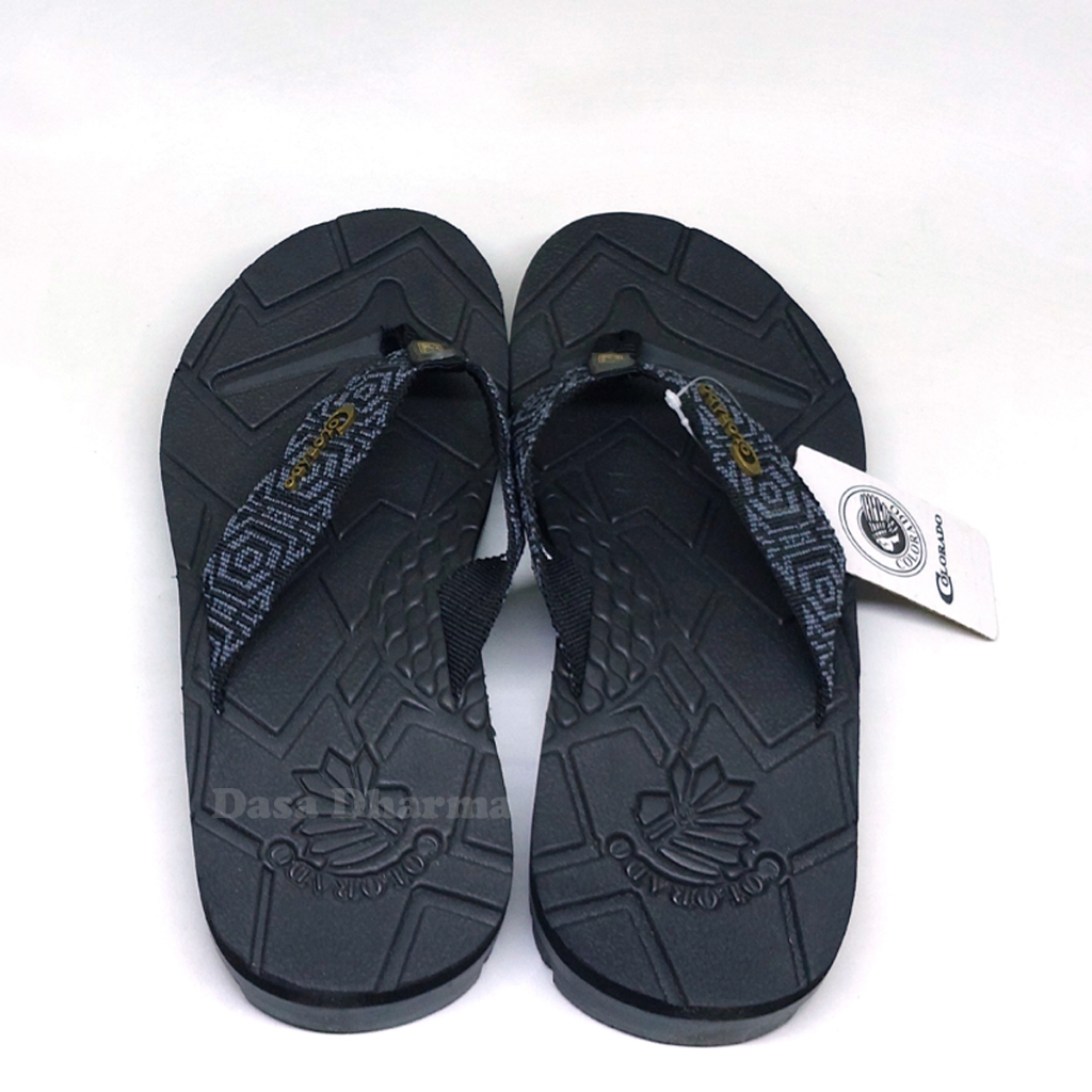 Sandal Barnet Pria Jepit Gunung Colorado Star 22 Hitam Size 39 - 43