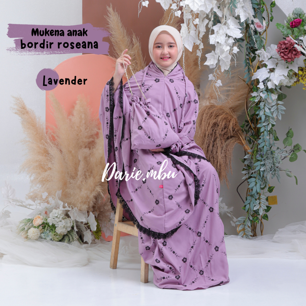 Mukena Remaja Dewasa Bordir Renda Mewah Hanum Series [ DARIE.MBU ]