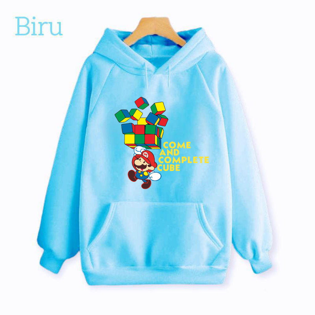 Sweater Hoodie Anak Mario Rubik