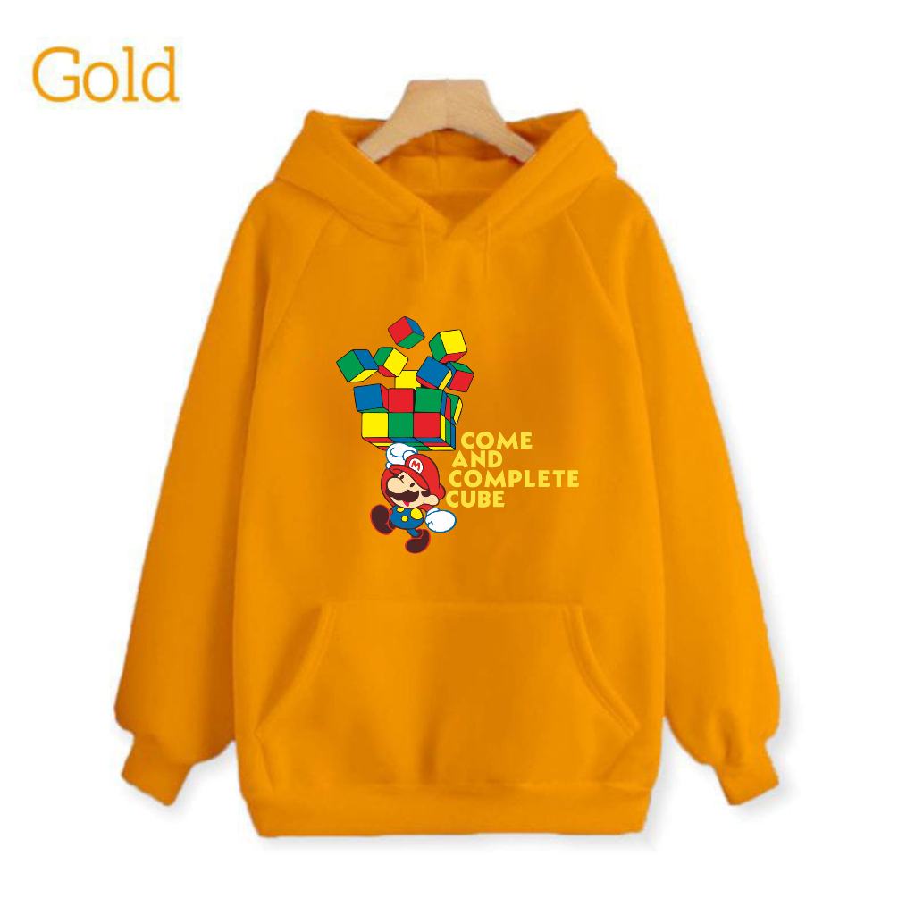 Sweater Hoodie Anak Mario Rubik