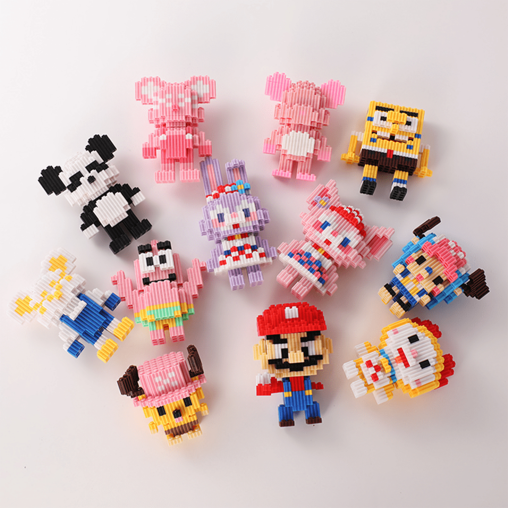 Mainan Balok Susun Nano Micro Blocks Karakter Kartun Edukasi Anak DIY Bricks Mini 3D Puzzle Toys - Part 1