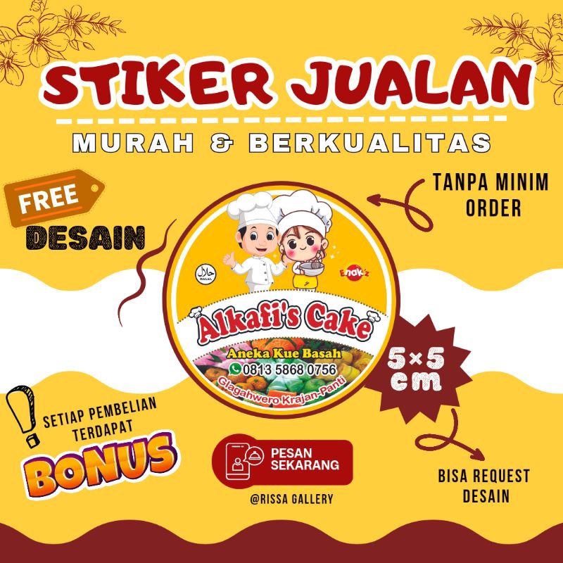 

TERMURAH/ STIKER JUALAN / STIKER CROMO / CETAK LOGO / STIKER LOGO / BERKUALITAS