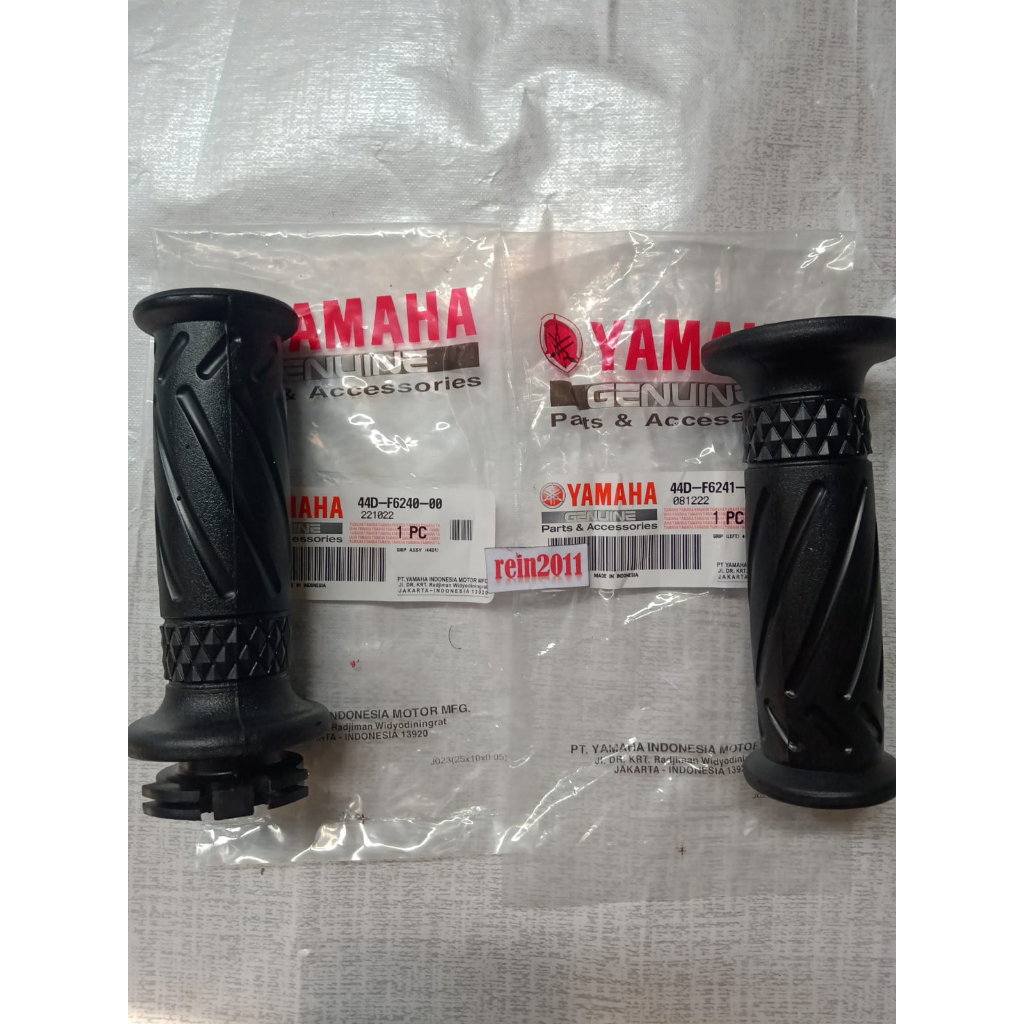 HANDGRIP HAND GRIP XEON MIO J MIO GT AEROX 125 XRIDE ASLI ORI YAMAHA 44D F6240 00 &amp; 44D F6241 00