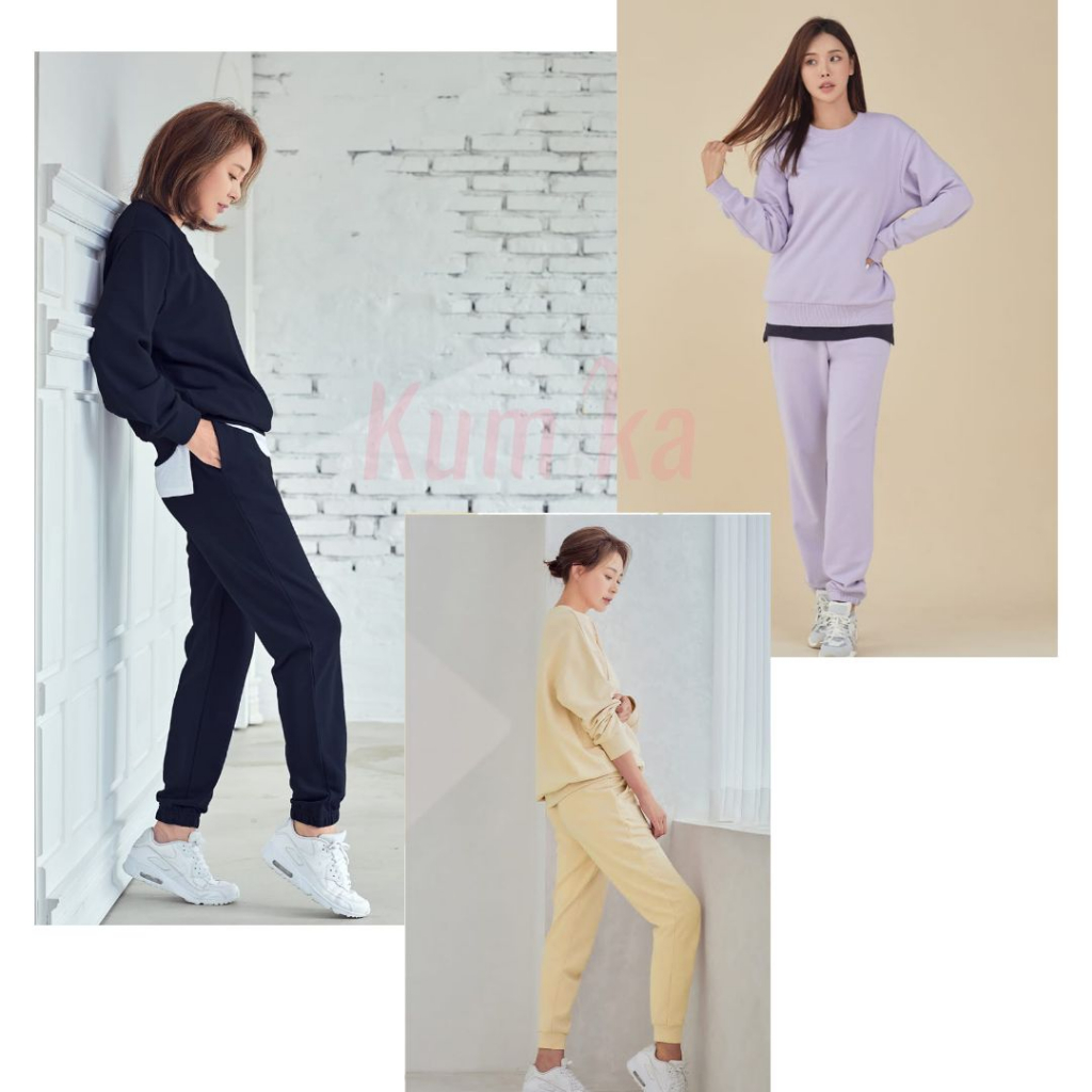 S N N   Long Pants Women Ny Terry Jogger Sport Celana STL Joger Wanita CD83