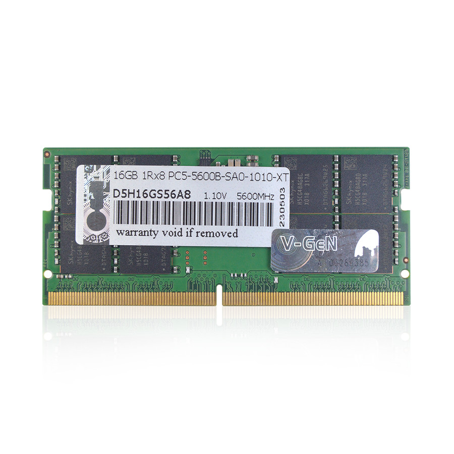 RAM DDR5 Sodimm V-GeN Platinum 16GB PC44800/5600Mhz Memory Laptop VGEN