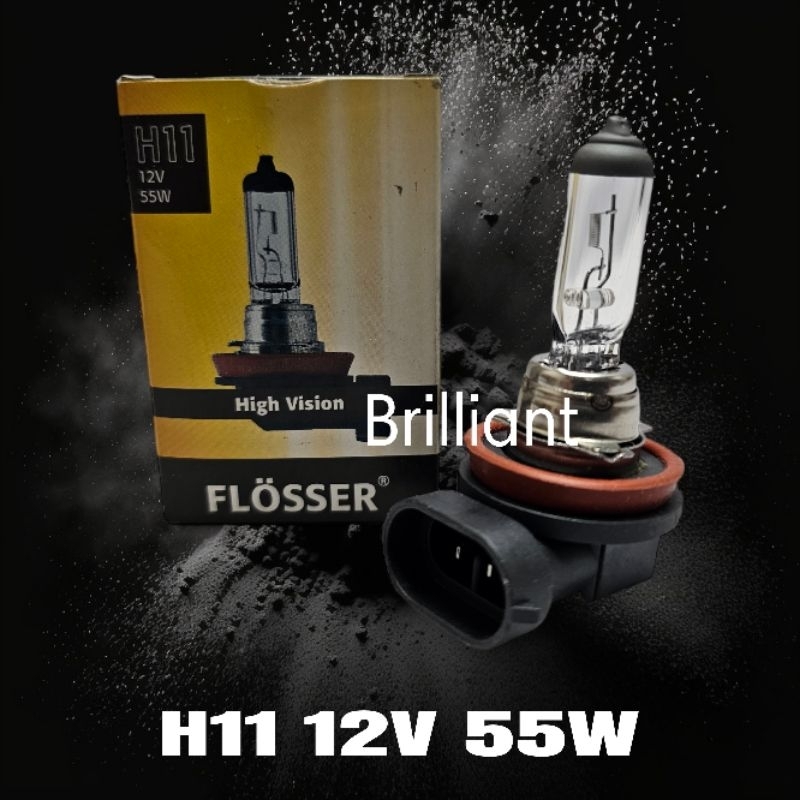 Bohlam Lampu Halogen - H11 - Flosser Original - Standart