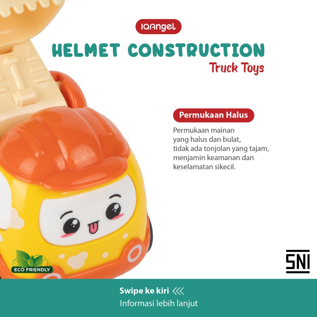 Mainan anak IQ Angel Helmet contruction truck IQ987-90