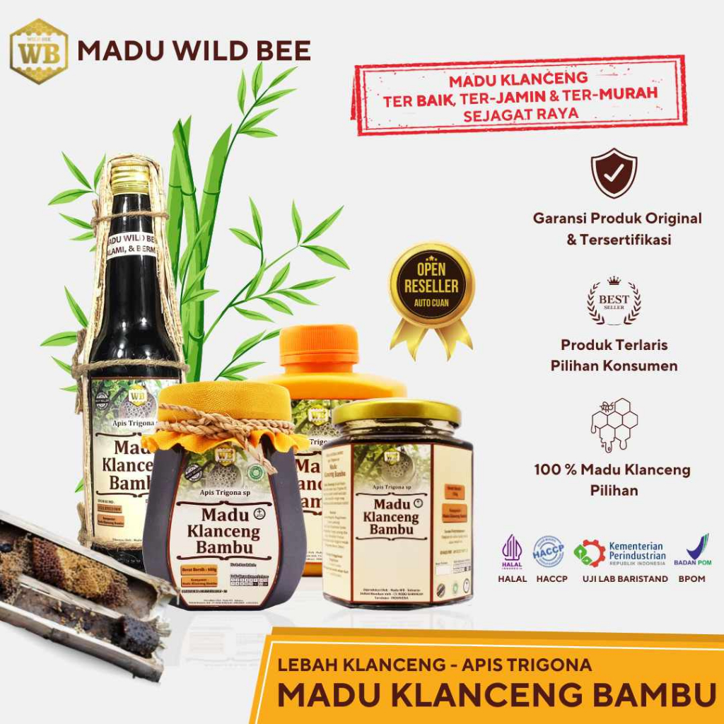 

Madu Klanceng Bambu / Lebah Apis Trigona Wild Bee - Medium