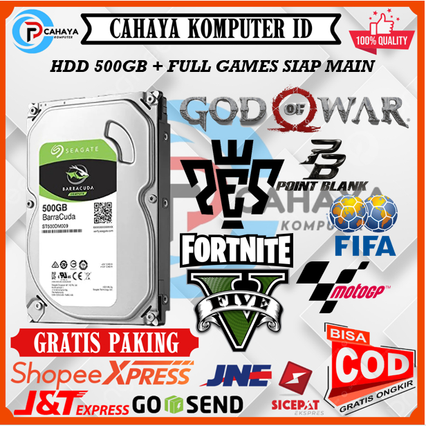 HARDDISK  + GAME 500GB Full Games  SEAGATE