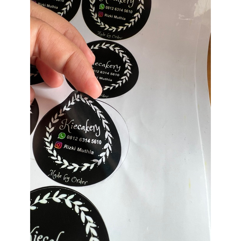 STIKER DENGAN CUTTING CROMO DAN TRANSPARANT